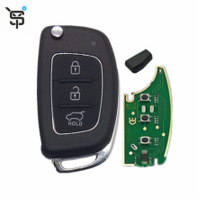 Factory price black key remote control for Hyundai 3 button remote smart key with 433 mhz ID46 chip